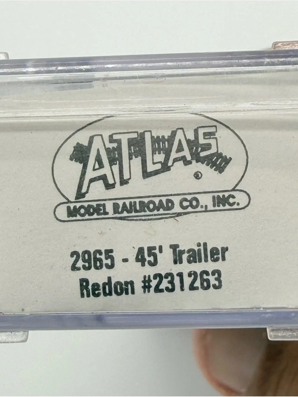 Atlas N Scale Railroad Semi Trailer Piggyback Containers 45’ Lot of 2 2964 2965